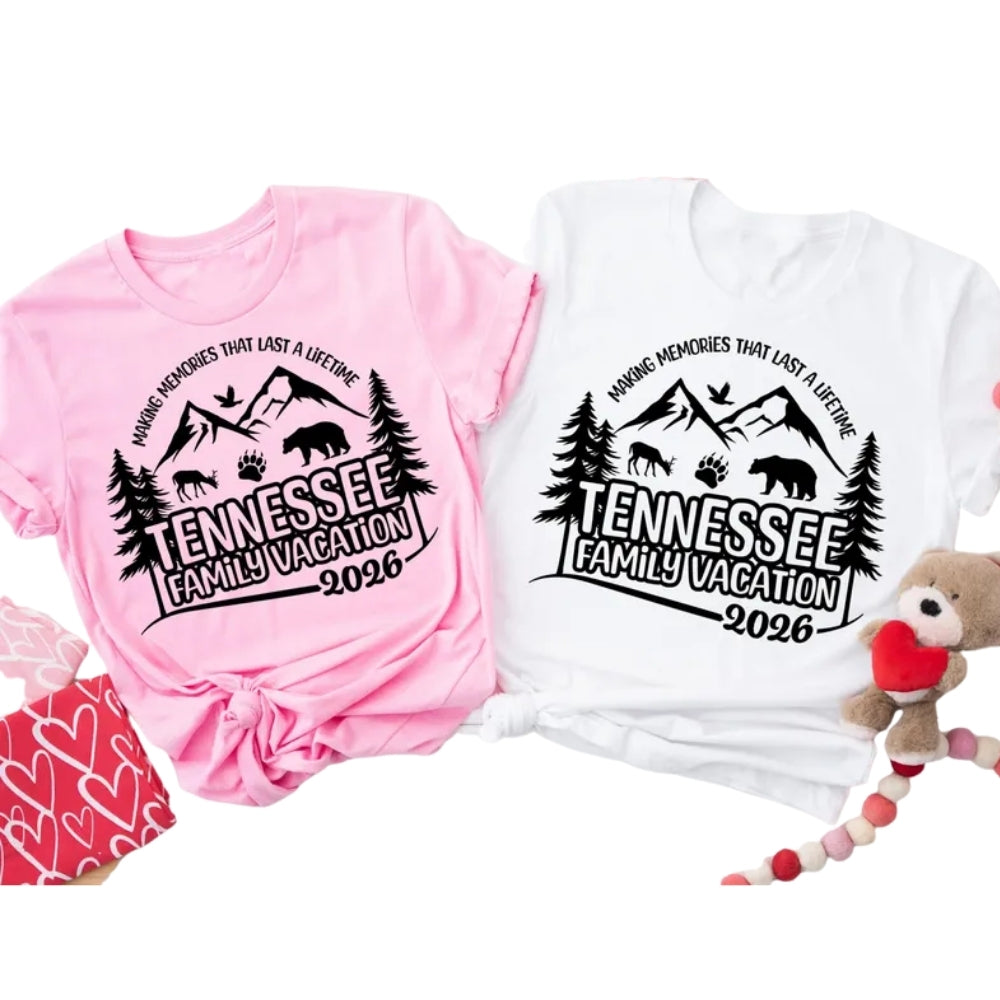 Tennessee Family Vacation Matching T Shirts For Family, Tennessee Trip Matching Family Shirts ET0343