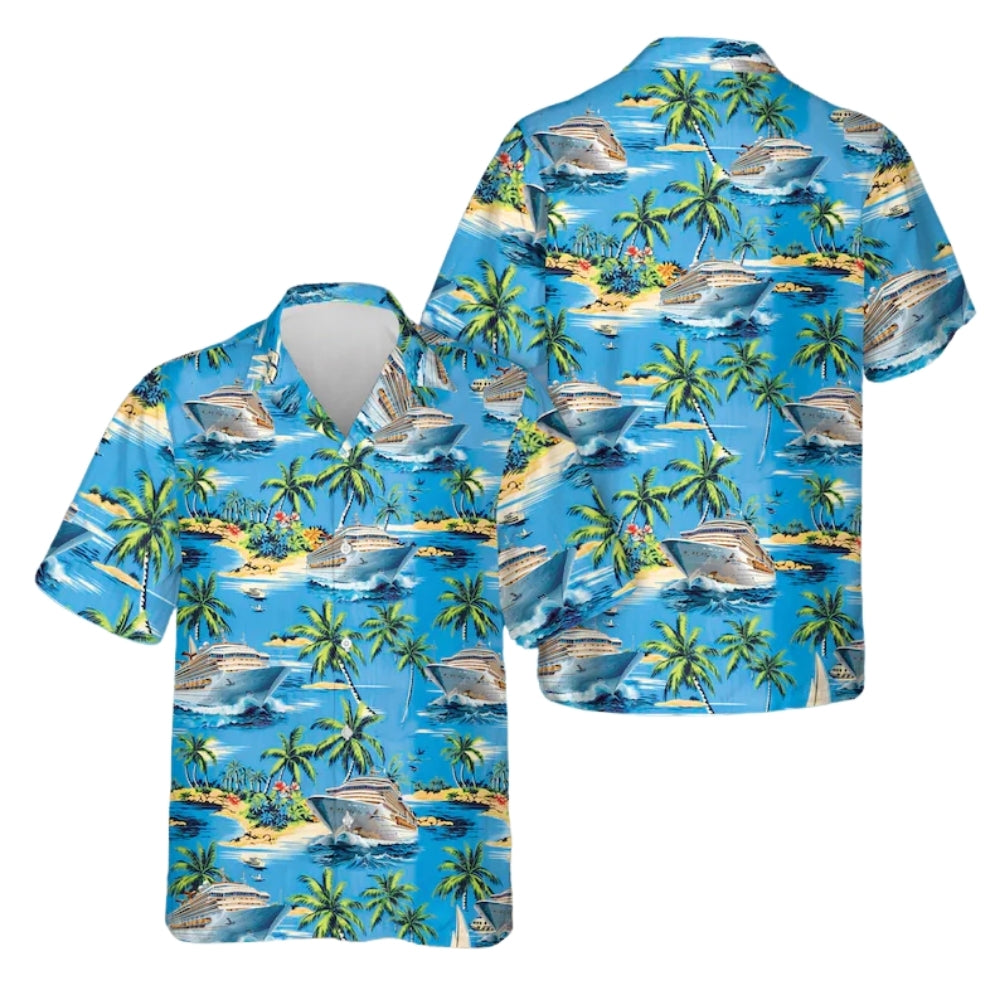 Cruise Ship Tropical Hawaiian Shirt For Men Women, Cruise Vacation Hawaiian Shirts HE0147