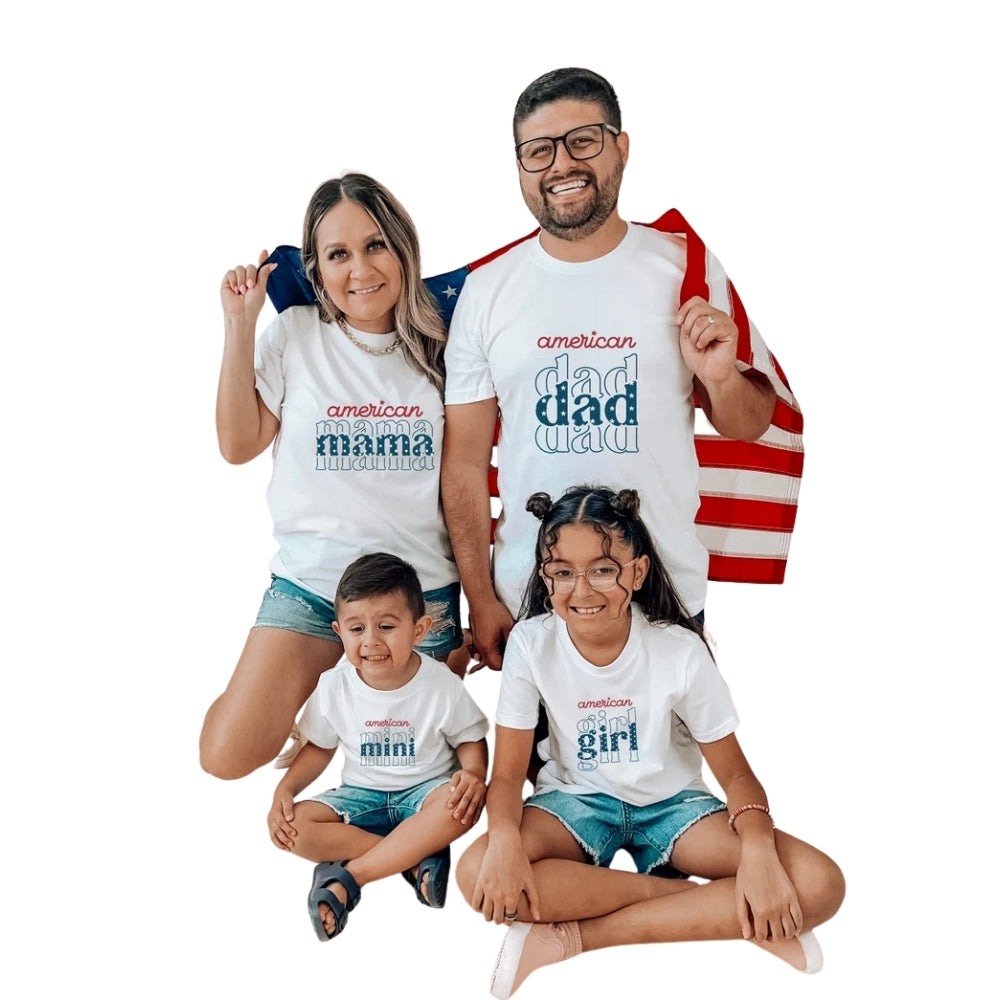 Custom Matching 4th Of July Family T Shirts, Personalized Matching Family Fourth Of July Shirts ET0623
