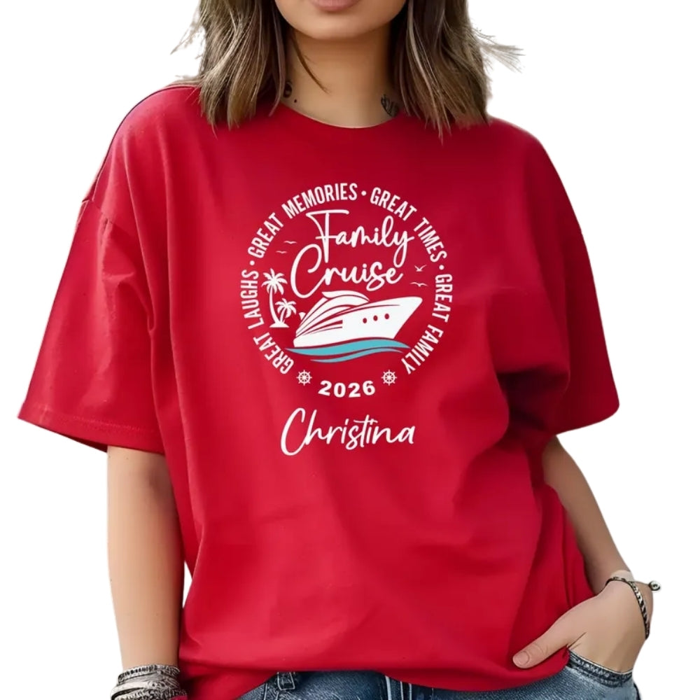 Family Cruise Custom Matching Family T Shirts, Custom Cruise Trip Family Shirts ET0228