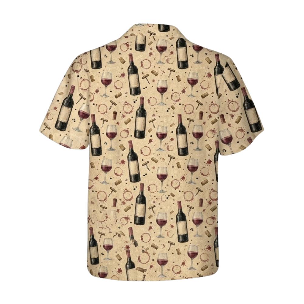 Wine Vintage Hawaiian Shirt For Men Women, Wine Hawaiian Shirt HE0587