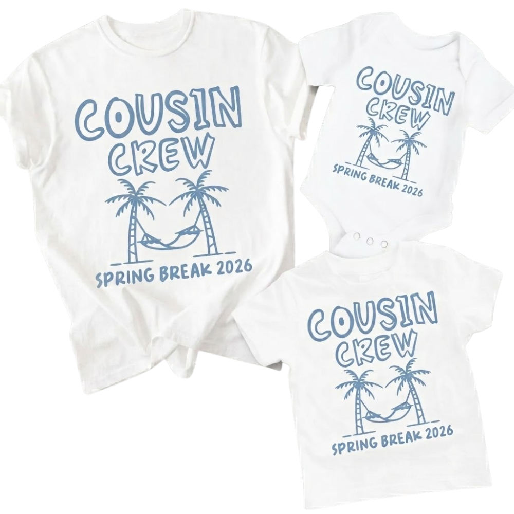 Custom Cousin Crew Beach Trip Matching T Shirt, Custom Cousin Vacation Shirts ET1267