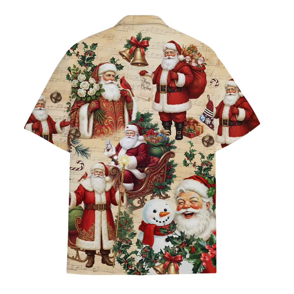 Vintage Santa Hawaiian Shirt For Men Women, Chrismas Vintage Hawaiian Shirt HE0867