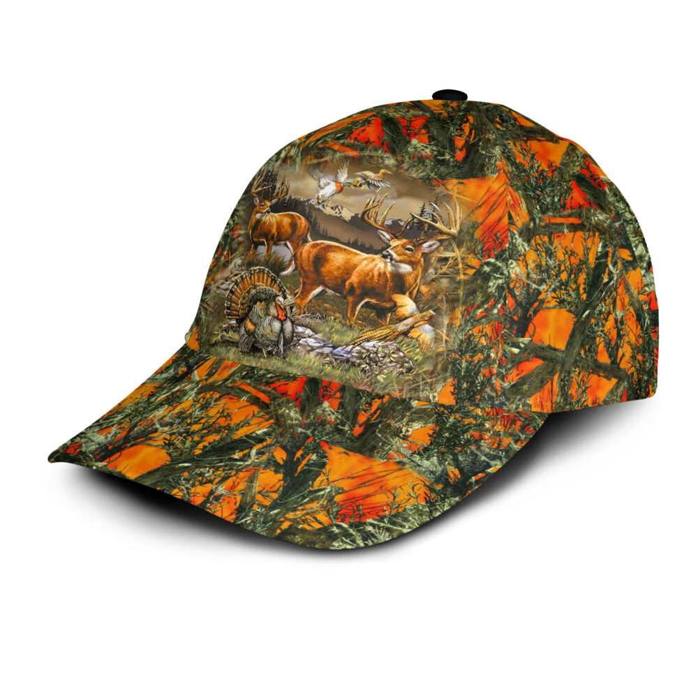 Lasfour 3D All Over Print Baseball Cap Deer Hunting Classic Cap CA0480
