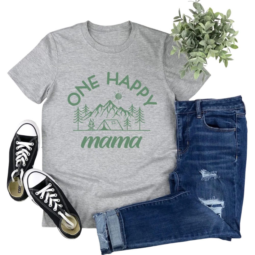 Personalized One Happy Camping Family 1st Birthday Matching Shirt, Custom Camp First Birthday Family Shirts ET1311