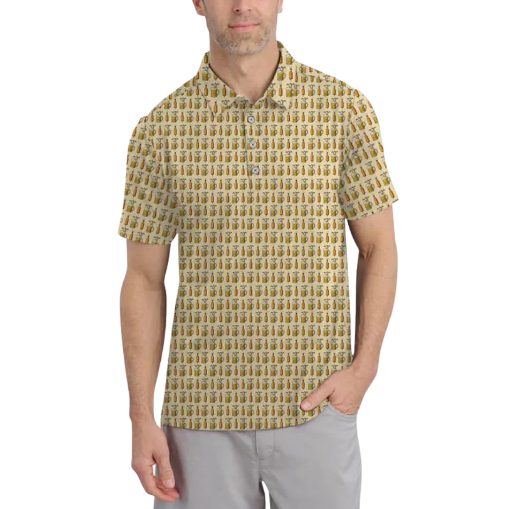 Golf And Beer Polo Shirt For Mens, Beer Golf Shirts GE0256