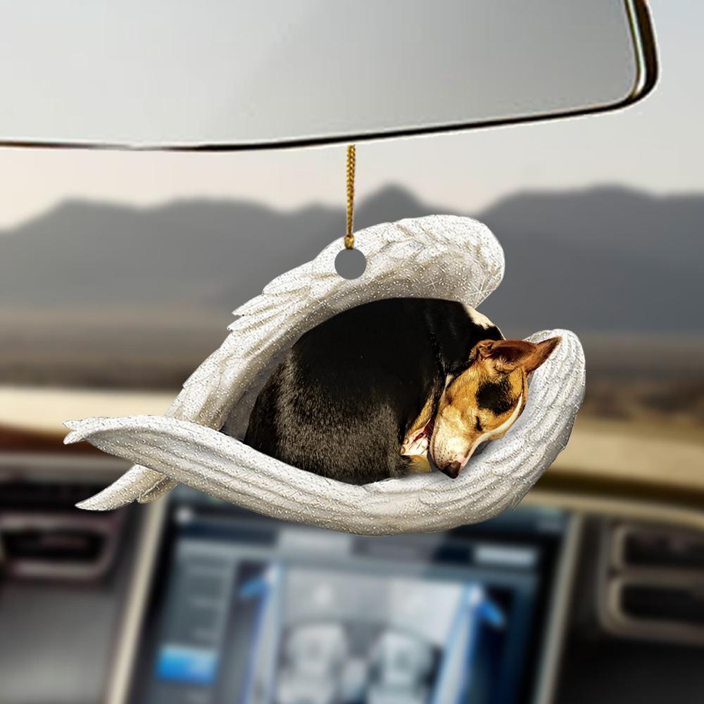 Rat Terrier sleeping angel Rat Terrier lovers dog moms ornament OO0398