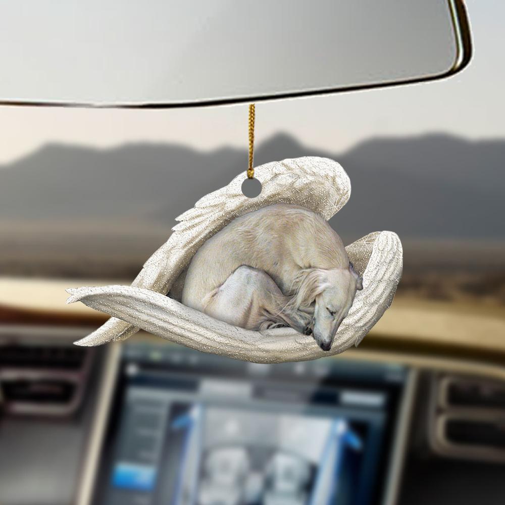 Saluki sleeping angel saluki lovers dog moms ornament OO0339