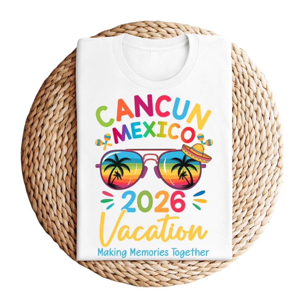 Cancun Mexico Vacation Custom Family Matching T Shirt, Custom Cancun Trip Family Shirts ET1243