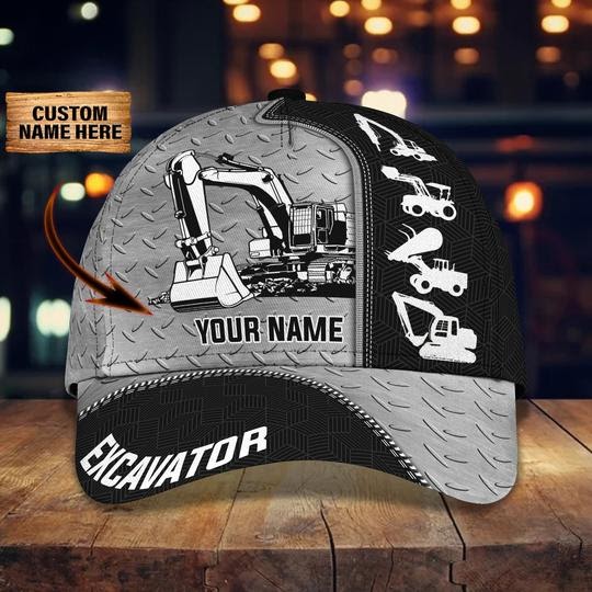 Personalized Name Excavator Classic Cap CA0287