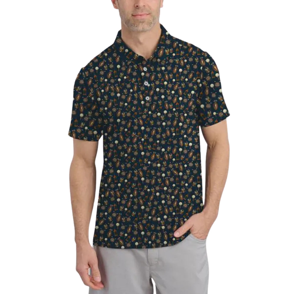Men's Bourbon Golf Polo Shirts, Bourbon Golf Shirts GE0272