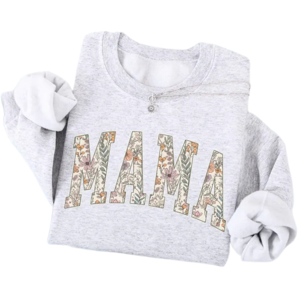 Floral Mama Sweatshirt, Mama Sweatshirt 2D0520