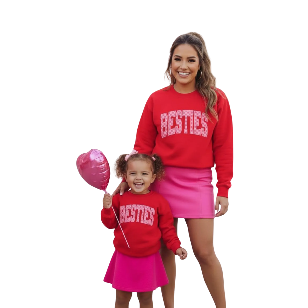 Matching Bestie Mommy And Daughter Matching Sweatshirt, Mother And Mini Sweatshirt Matching ET1276