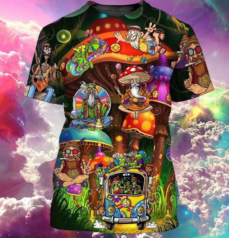 3D Full Printed Hippie Bus Hipster Shirts, Hippie Bus Tshirt, Present To Hippie, Hipster Shirts, Hipster Gift TO0699