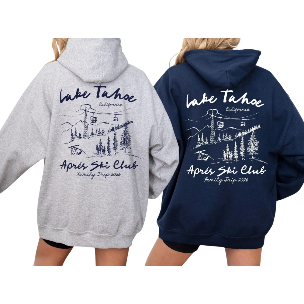 Après Ski Club Personalized Bachelorette Trip Matching Hoodies, Custom Ski Trip Bachelorette Hoodies ET1294