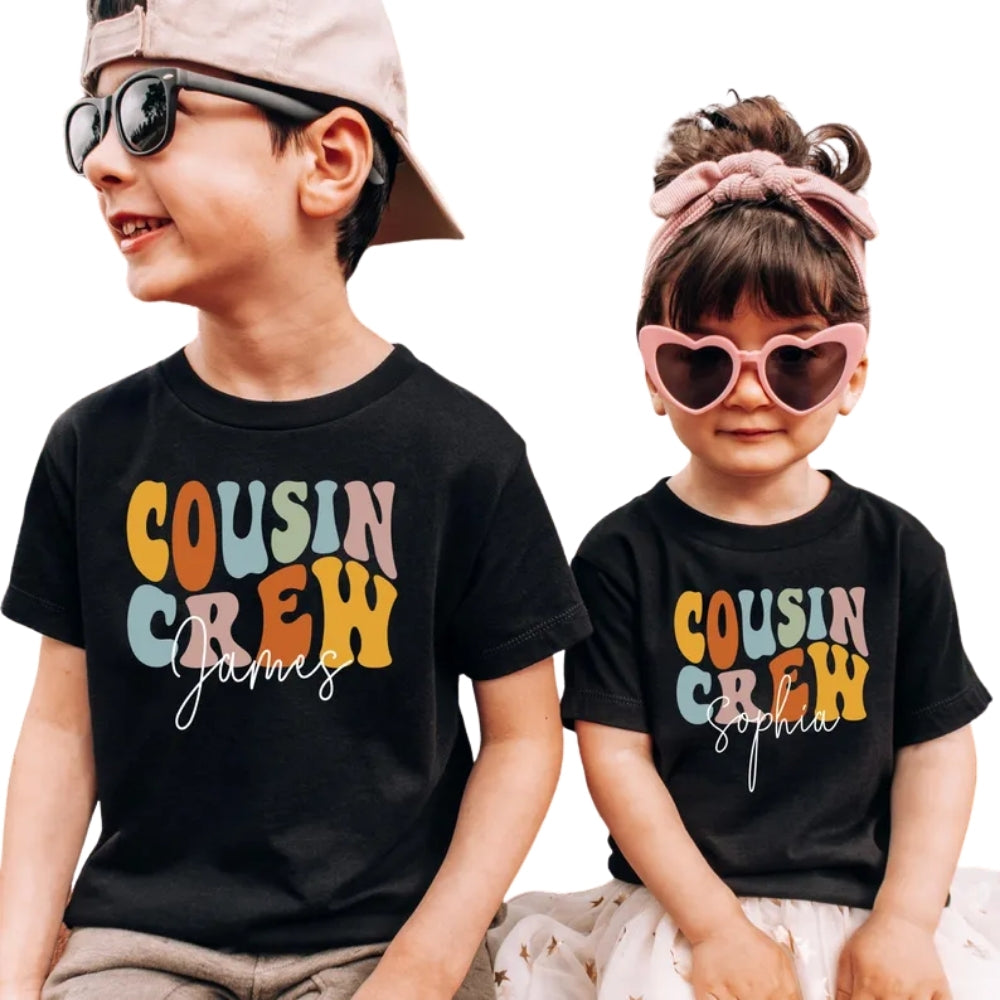 Custom Name Cousin Crew Matching Cousin T Shirts, Personalized Cousin Crew Shirts For Family ET0781