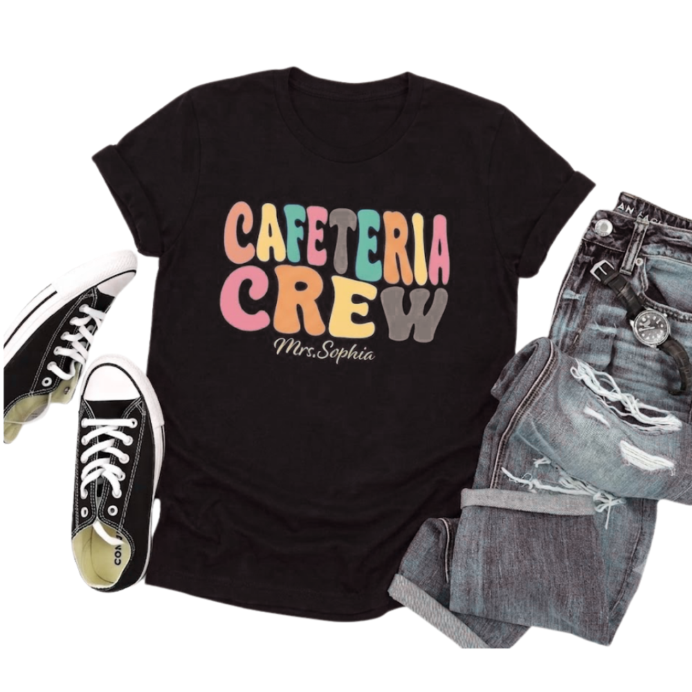 Custom School Counselor Matching Teacher T Shirt, Custom Name School Staff Shirts ET1045