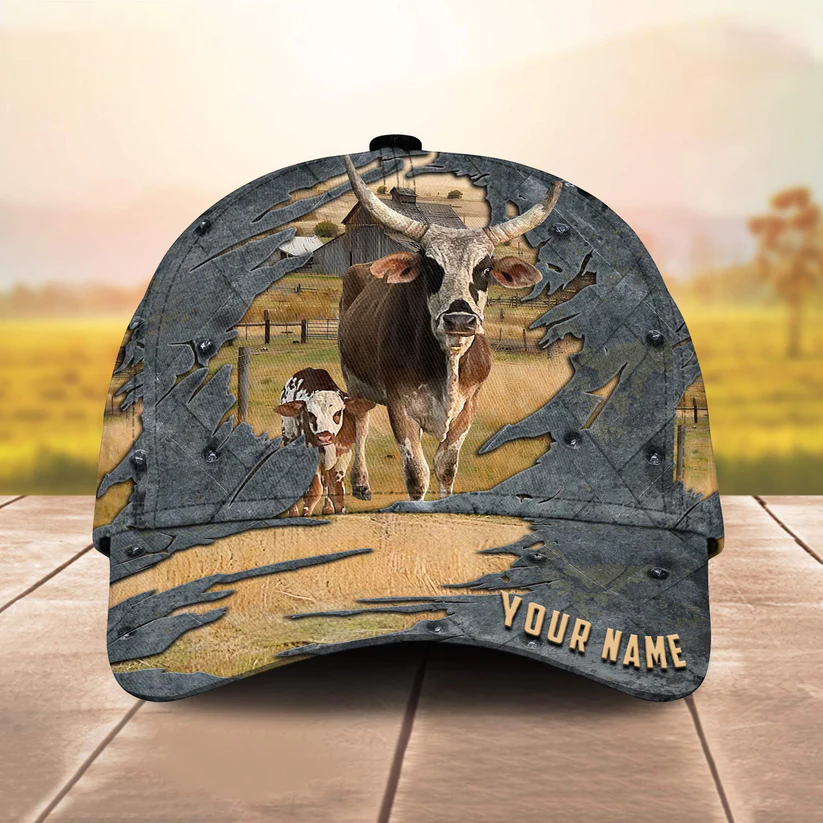 Cows Customized Name Cap 1 CA0154