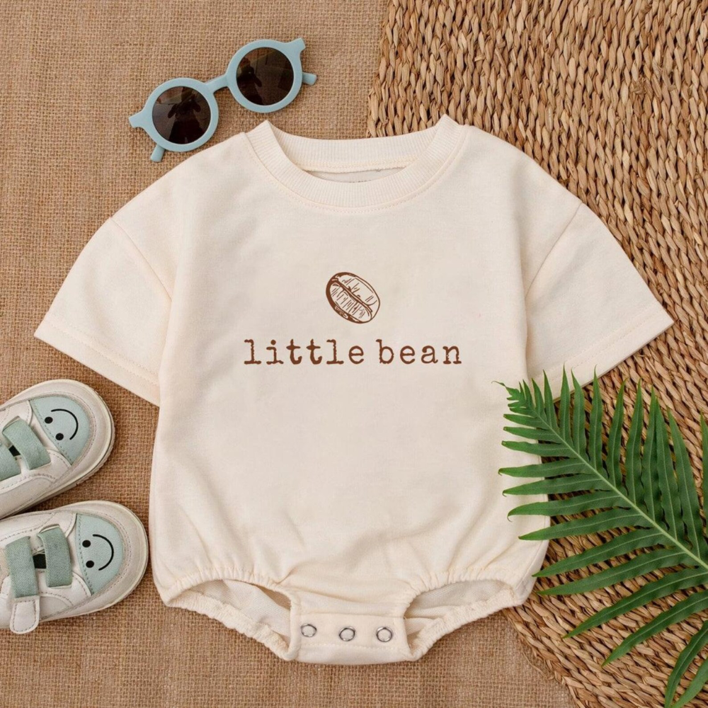 Little Bean Baby T-Shirt Bodysuit, Coffee Lover Baby Bodysuit BB0022