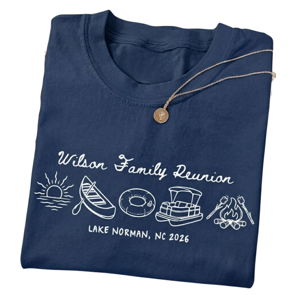 Personalized Lake Trip Family Reunion Matching T Shirt, Custom Family Lake Vacation Shirts ET1184
