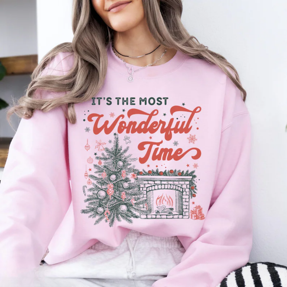 It's The Most Wonderful Time Sweatshirt, Christmas Sweatshirts For Women 2D0888