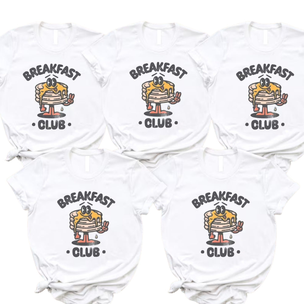 Breakfast Club Pancake Family Matching T Shirt, Matching Pancake Family Shirts ET1040