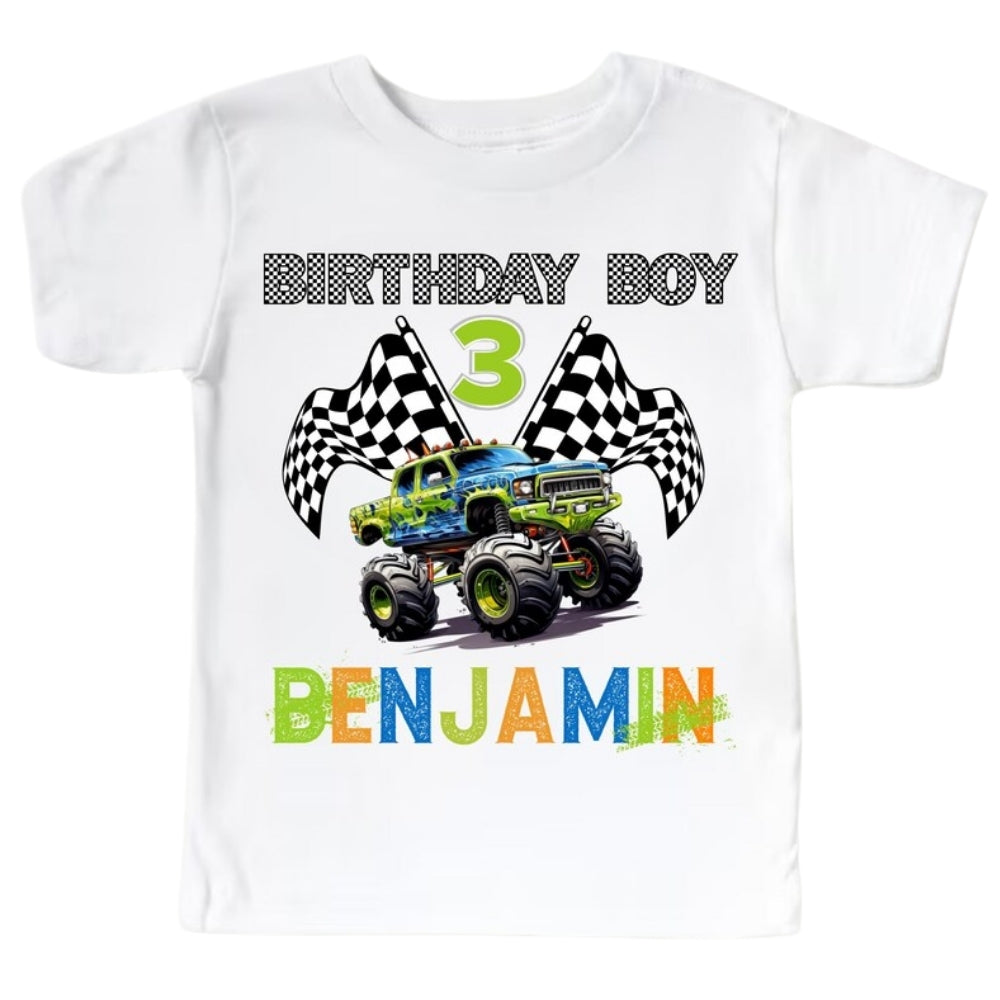 Pit Crew Custom Race Car Birthday Boy Matching Family T-Shirts, Custom Birthday Family Shirts ET0236