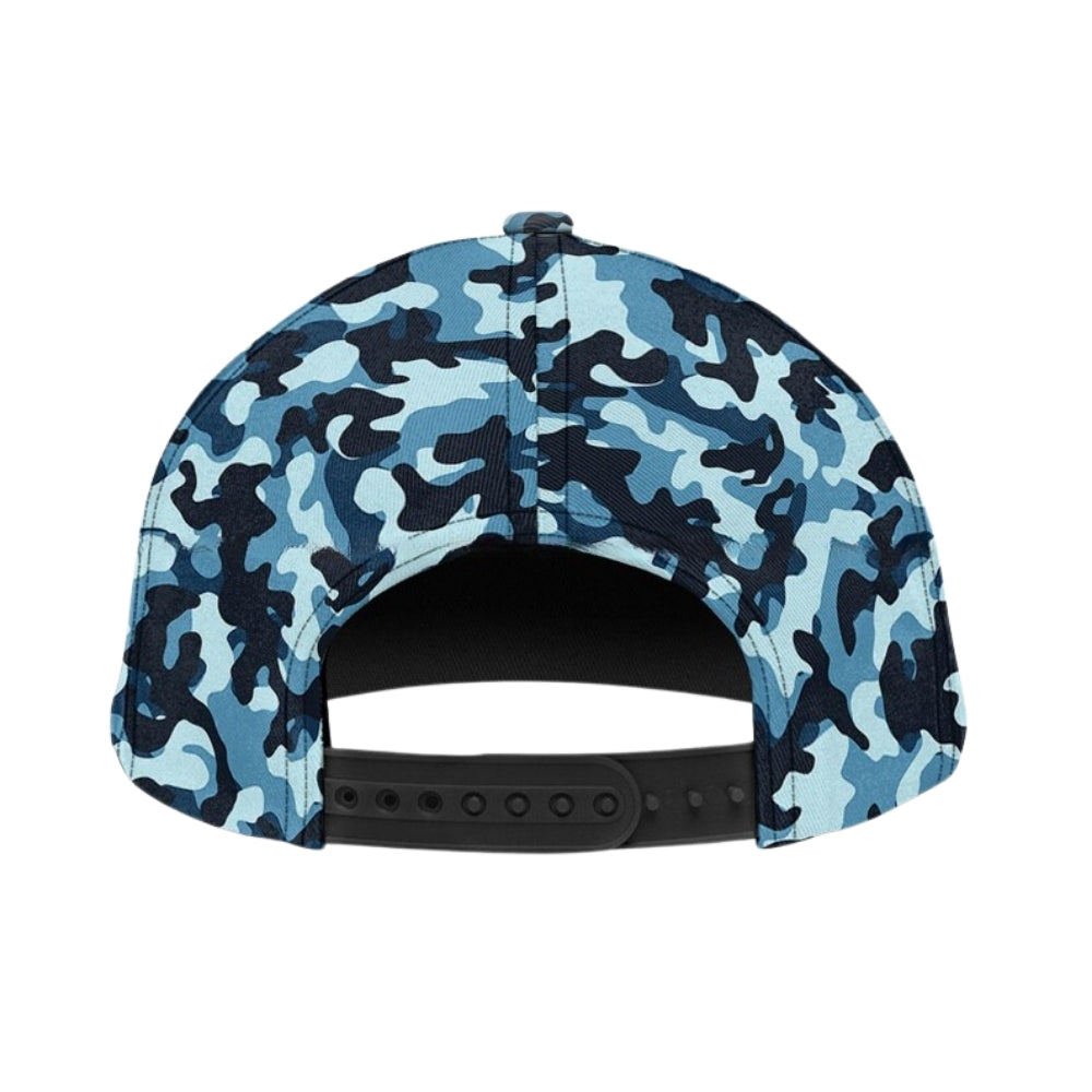 Custom Shark Camo 3D Baseball Cap, Custom Shark Hats Caps CP0083