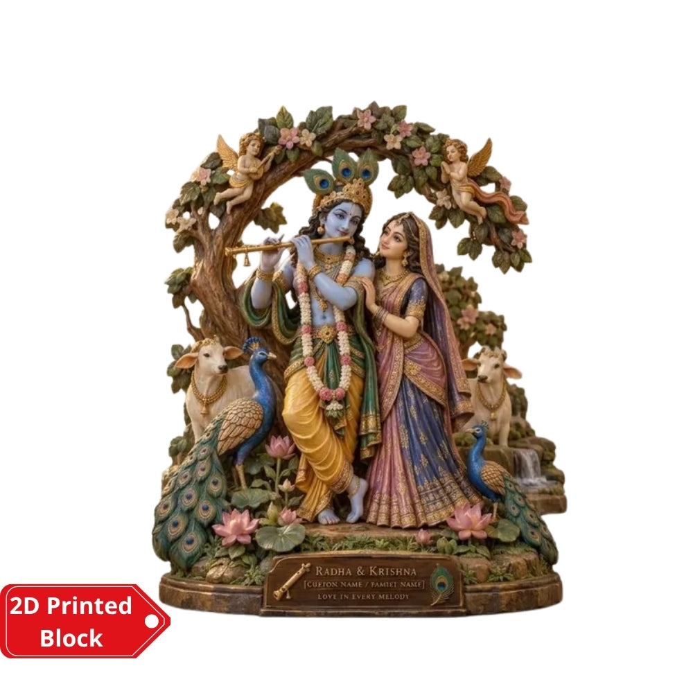 Custom Indian Couple Wedding Layer Wooden Plaque, Personalized Hindu Wedding Wooden Block Keepsake WD0947
