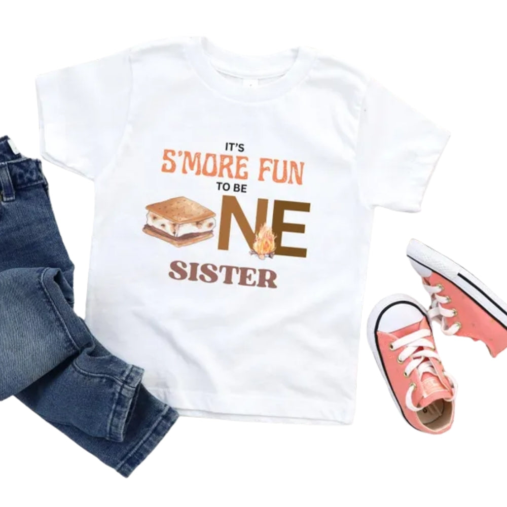 It's S'more Fun To Be One Custom Matching Family 1st Birthday T Shirts, Custom First Birthday Shirts For Family ET0240
