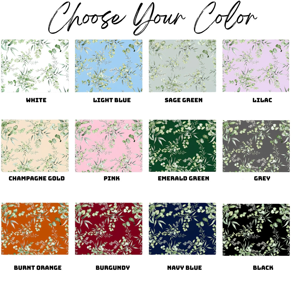 Custom Name Bridesmaid Floral Pajamas Set, Personalized Bridal Shower Pajamas For Bridesmaid WD0196
