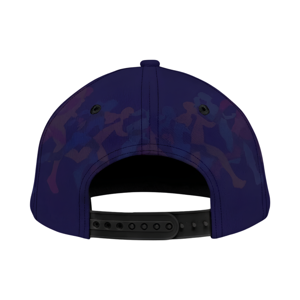 Custom Name Marathon Runner Baseball Cap, Custom Running Cap Hat With Name CP0704