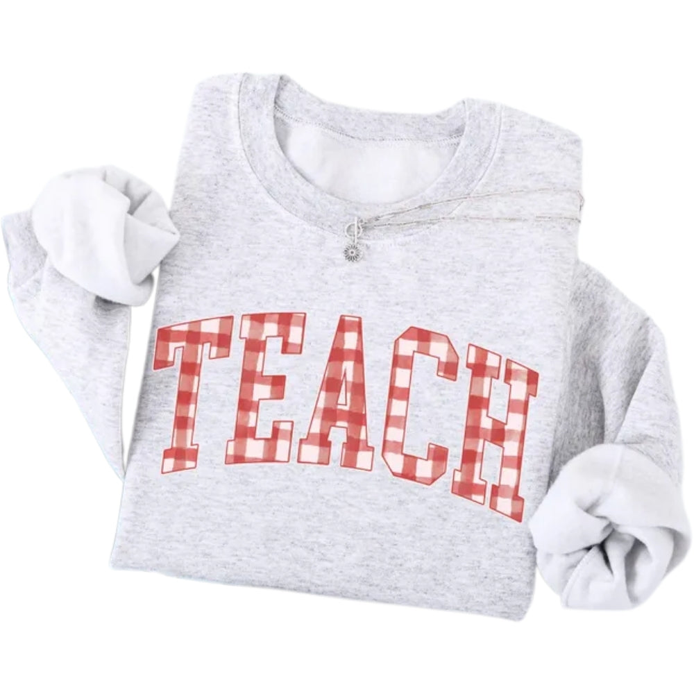 Teach Christmas Sweatshirt, Christmas Sweatshirt for Teacher 2D0529