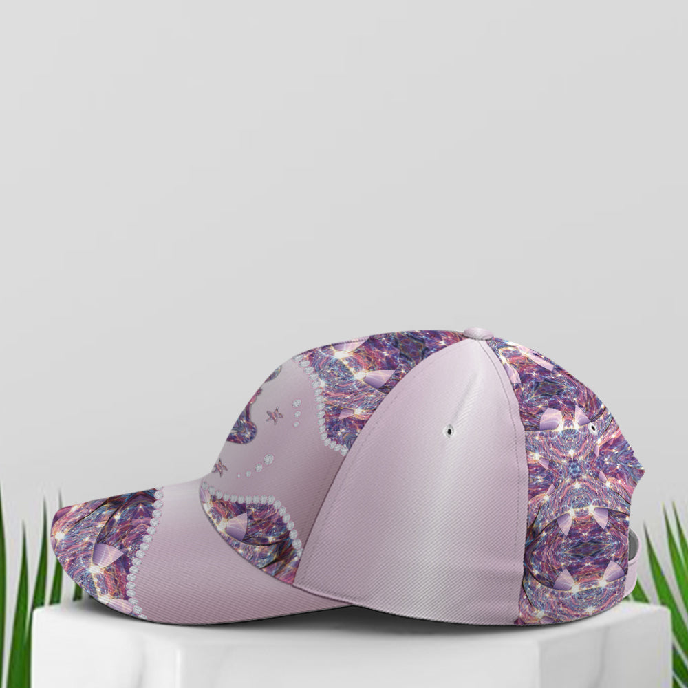 Purple Metallic Style Mermaid Baseball Cap Lasfour CO0749