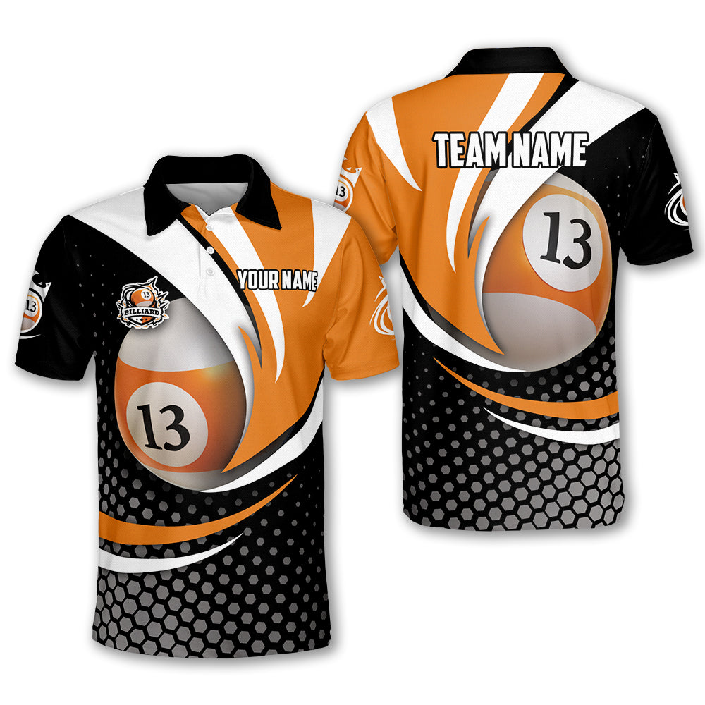 Lasfour Personalized Billiard Ball 13 Player Polo Shirt BIA0681