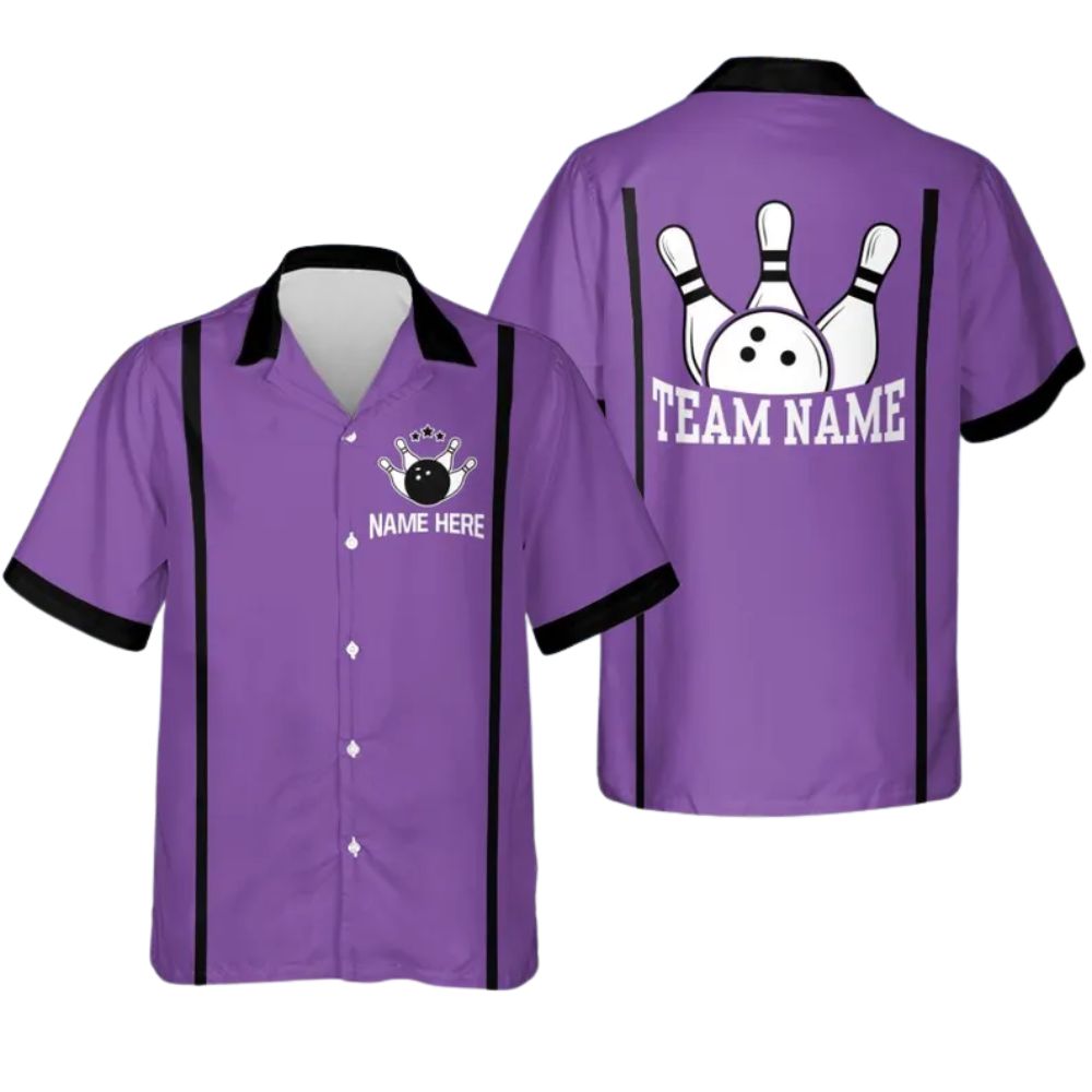 Custom Green Hawaiian Bowling League Team Shirts, Custom Bowling Shirts BZ0266