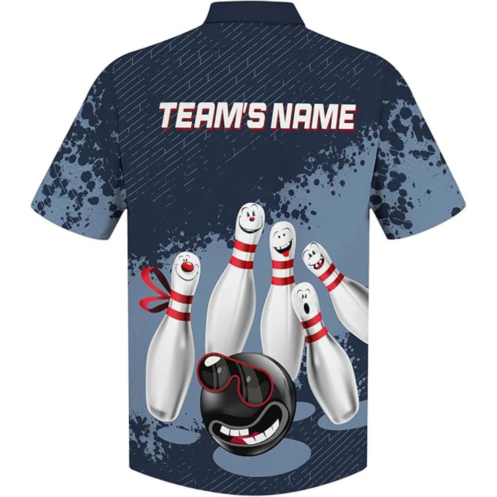 Custom Funny Hawaiian Bowling Team Shirts For Men, Custom Funny Bowling Shirts BZ0307