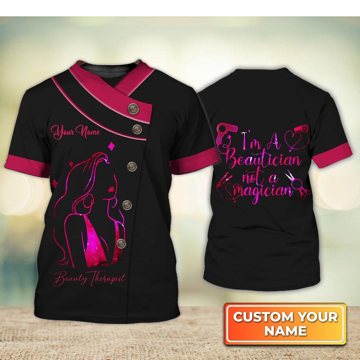 Custom Beauty Therapist Shirt I'M A Beauticican Not A Magician T Shirt TO1817