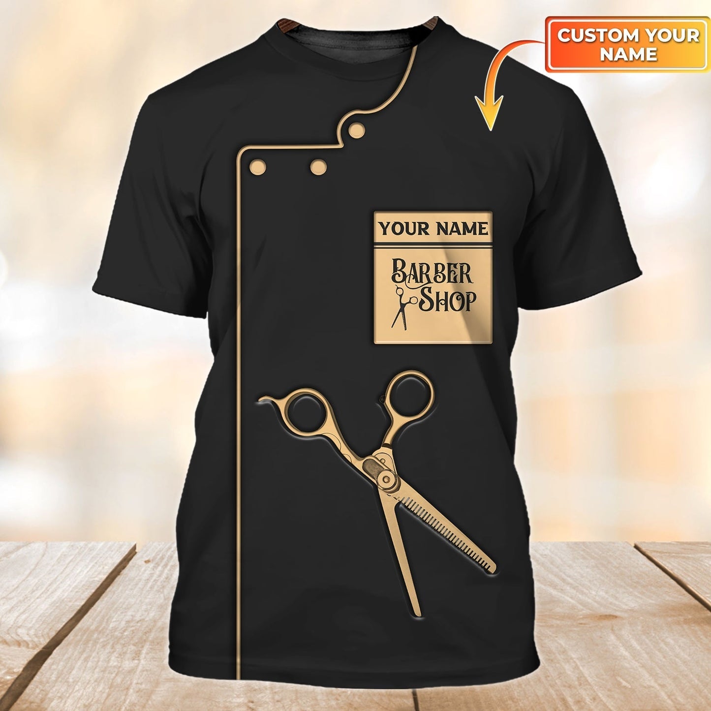 Personalized Barber Shirt, Custom 3D Tshirt For Barber Man, Unisex 3D All Over Printed Shirt For New Barber Shop TO0718