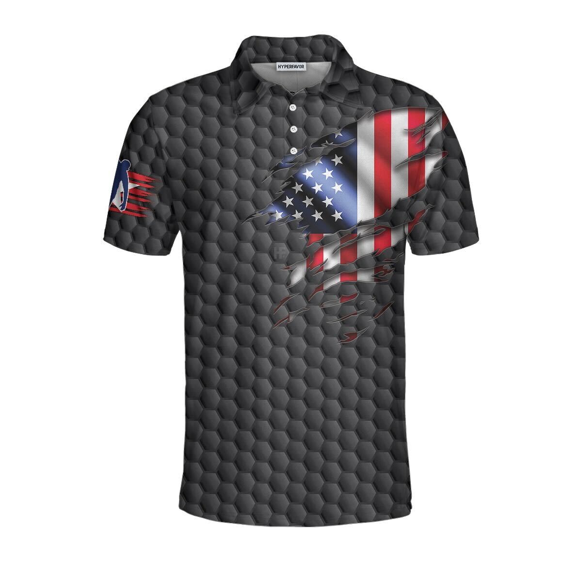 Bowling Pin American Flag Polo Shirt, Black Ten Pin Bowling Polo Shirt, Bowling Gift Idea For Bowlers Lasfour SO0902