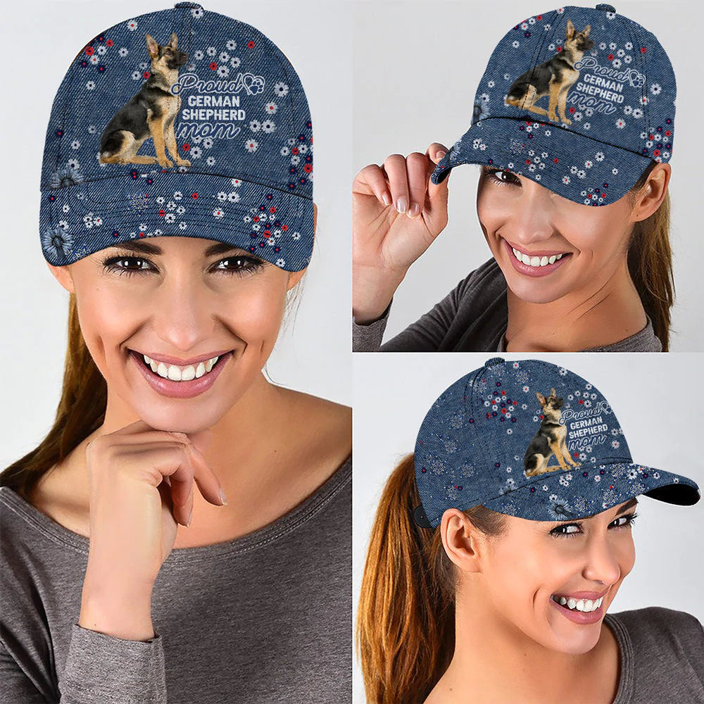 German Shepherd Proud Mom Classic Cap Hat, Summer Cap Hat For Dog Mom CO0615