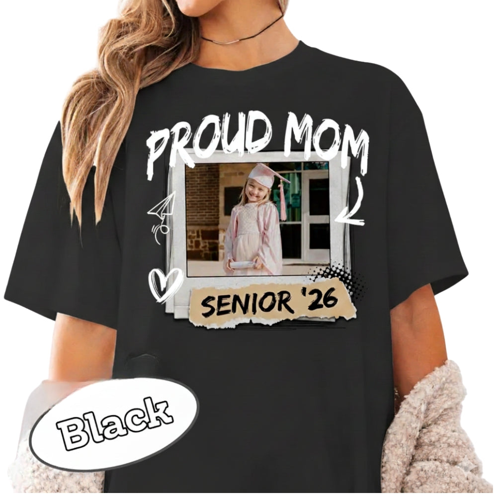 Custom Photo Senior Graduation Matching Family T Shirts, Custom Matching Family Graduation Shirts With Photo ET0465