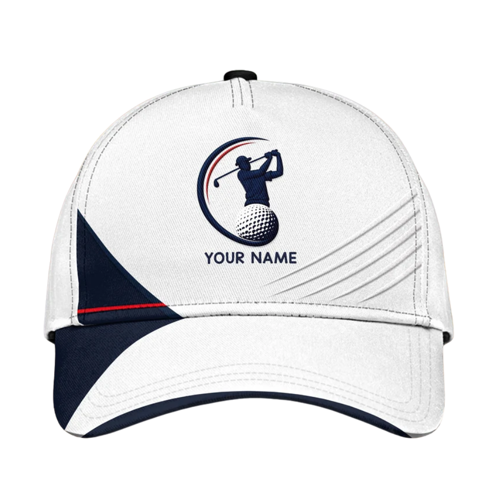 Personalized Golf 3D Printed Baseball Cap, Custom Name Golf Hat For Golfer CP0648