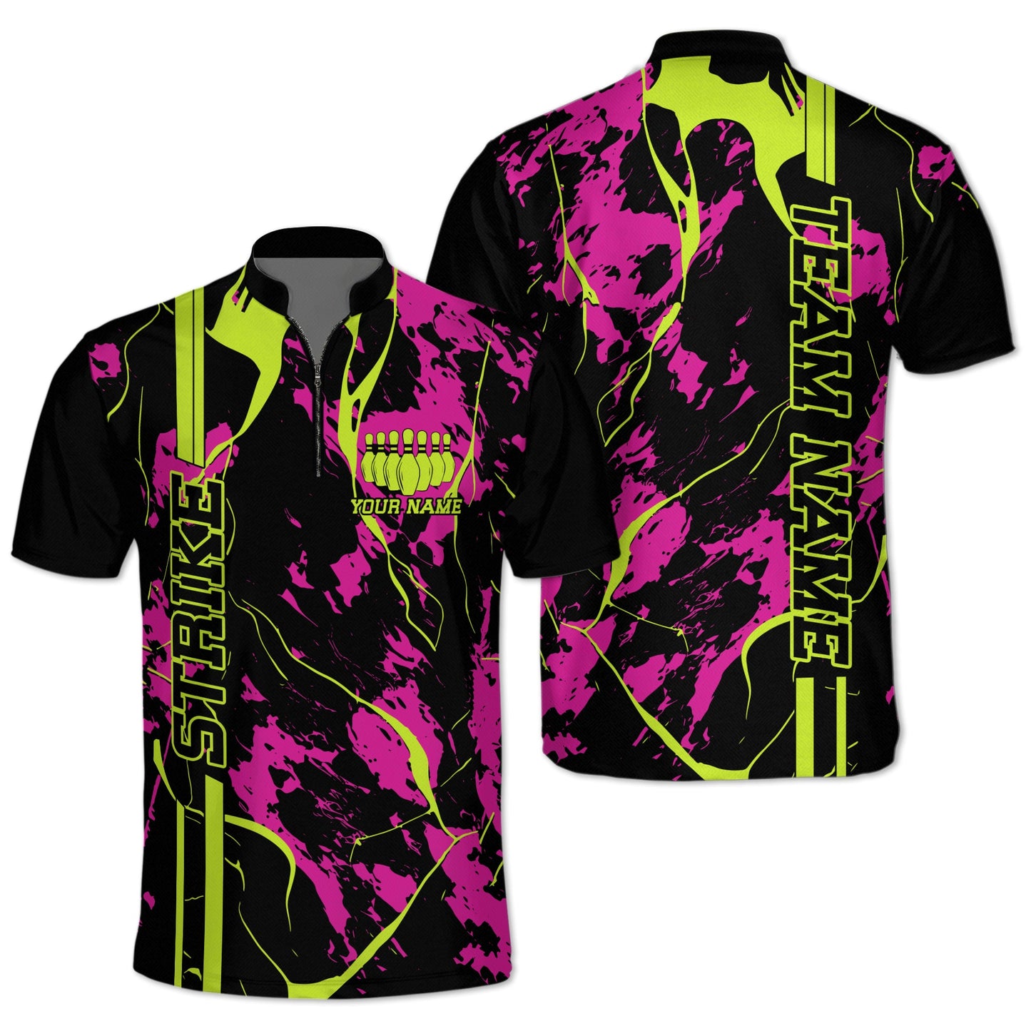 Custom Team Bowling Jerseys For Men, Custom Bowling Team Shirts BZ0036