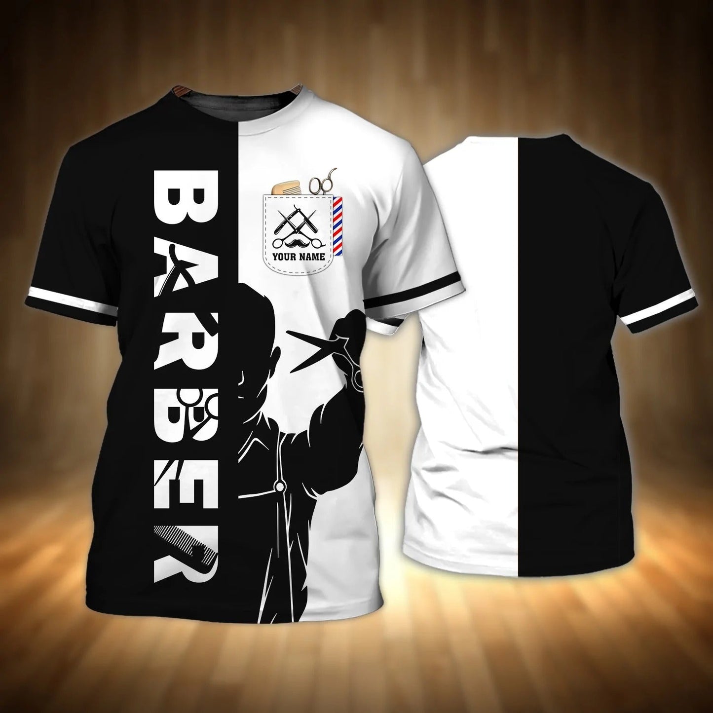Custom Name Barber Shirt For Men And Women, Barber Shop Gift, Gift For Barber Dad, Barber T Shirt TO0925