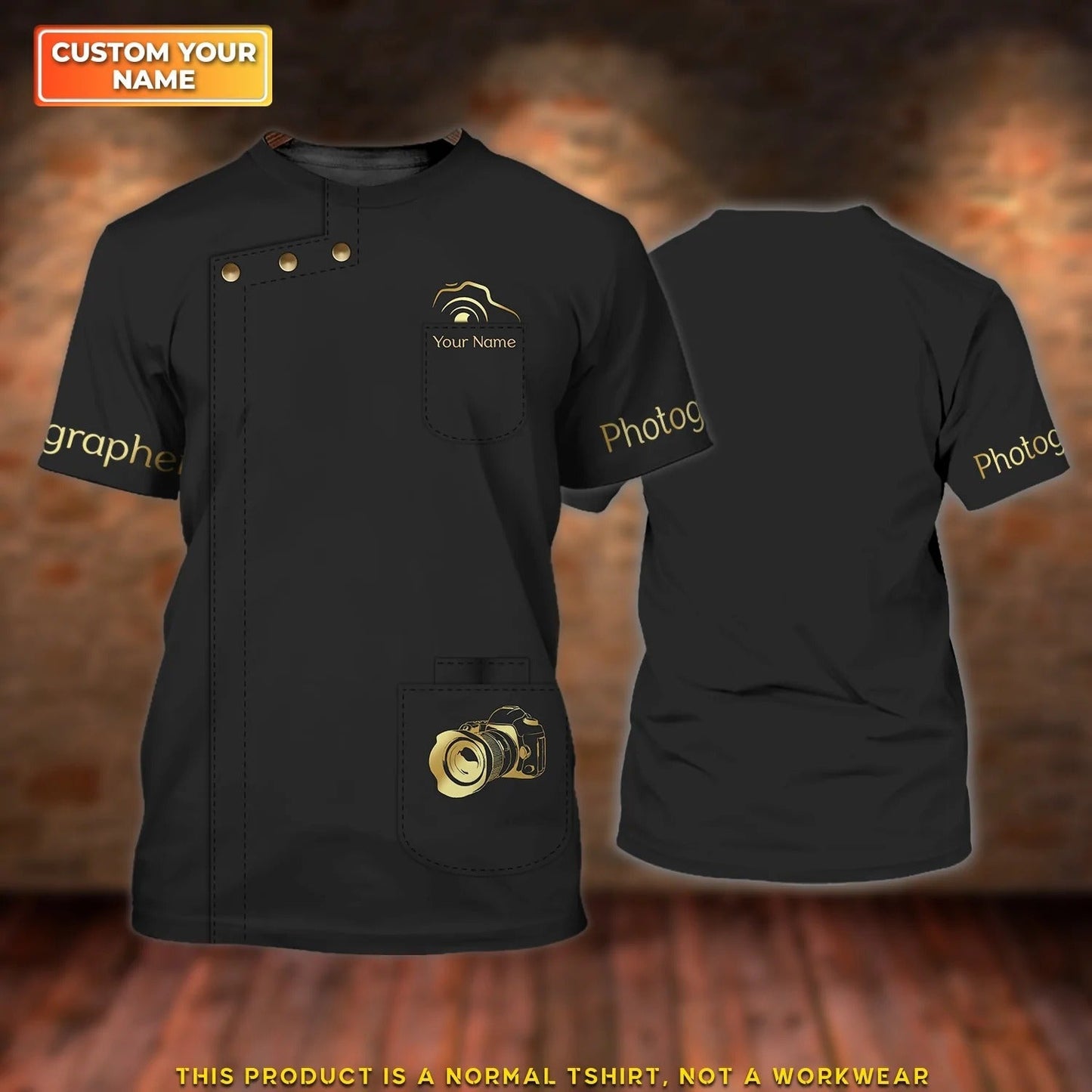 Photographer Shop Personalized Name 3D Tshirt Gift For Photographer TO2669