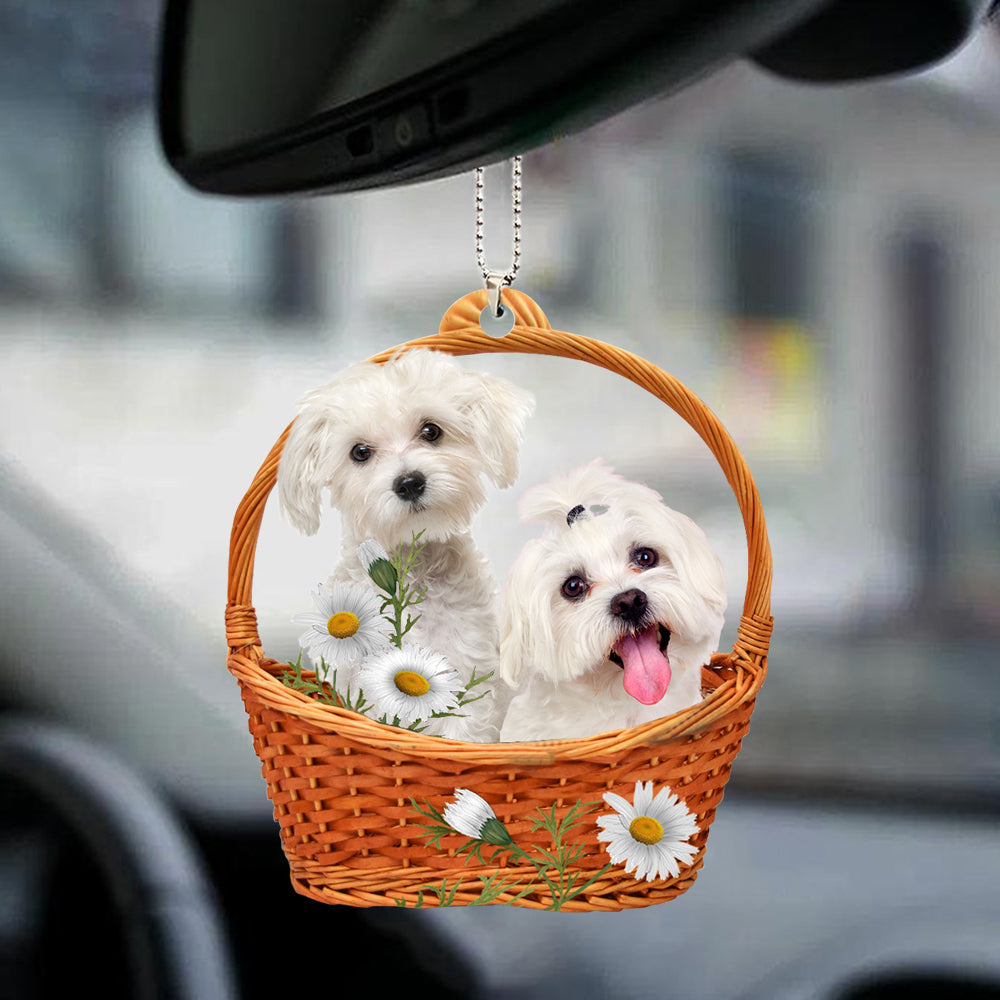 Maltese God'S Present Auto Hanging Ornament OO0939
