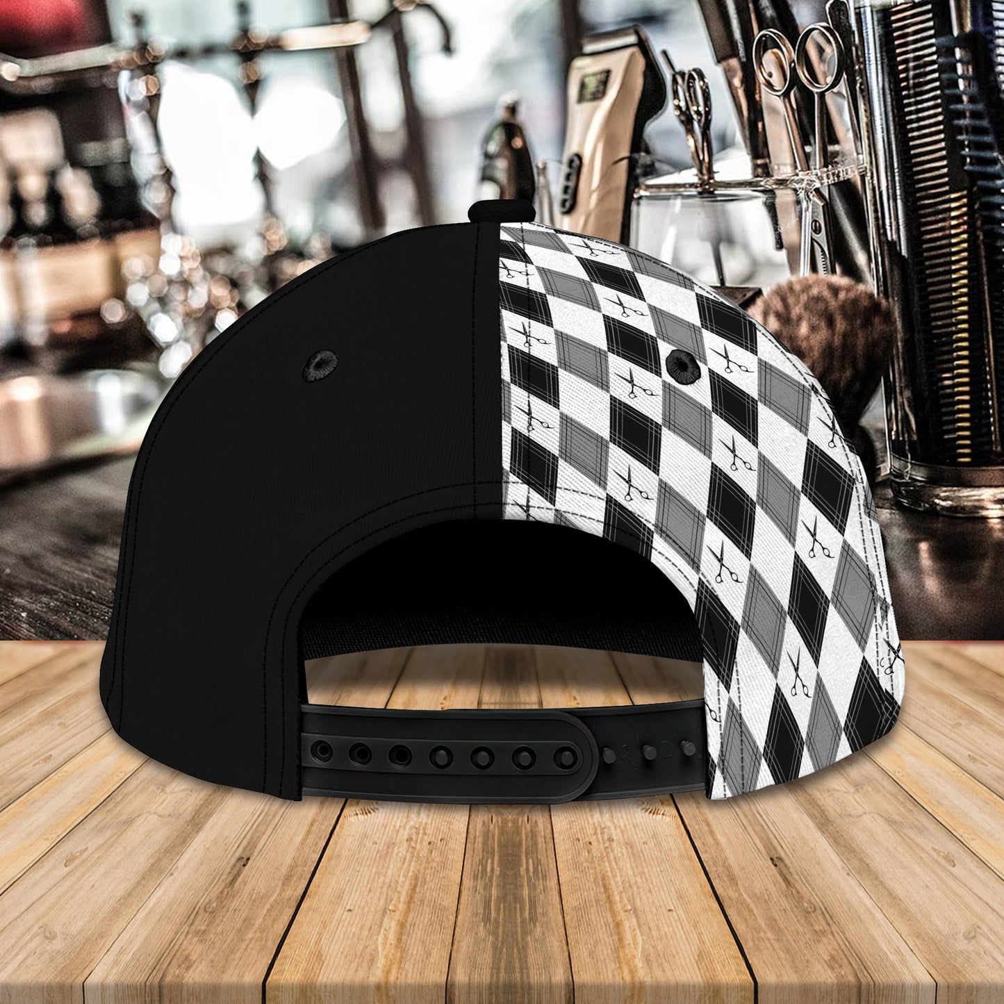 3D Classic Cap Barber Personalized Name Cap 63 Lasfour CA2213