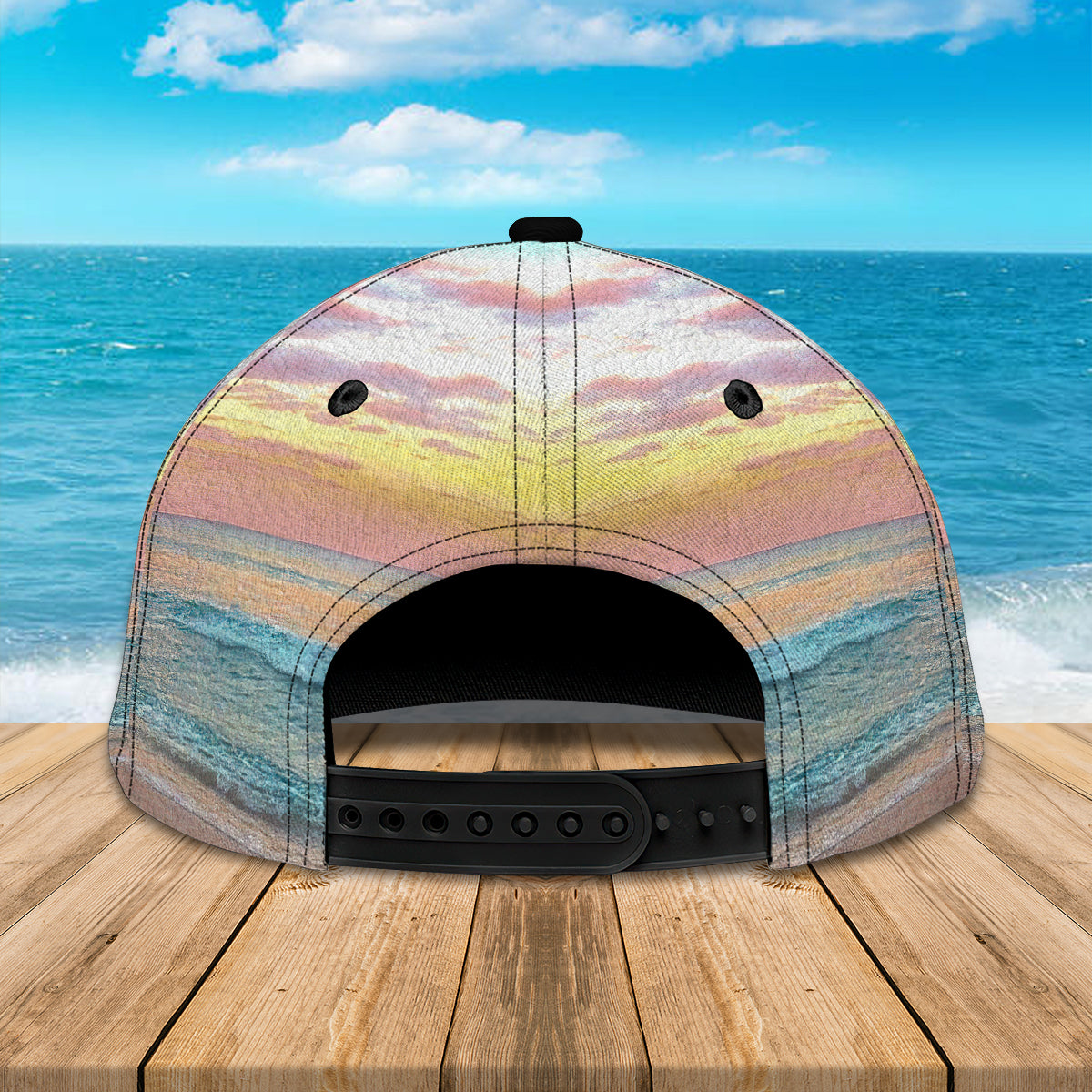 3D Classic Cap Blessed Be The Beach Personalized Name Cap Lasfour CA1282