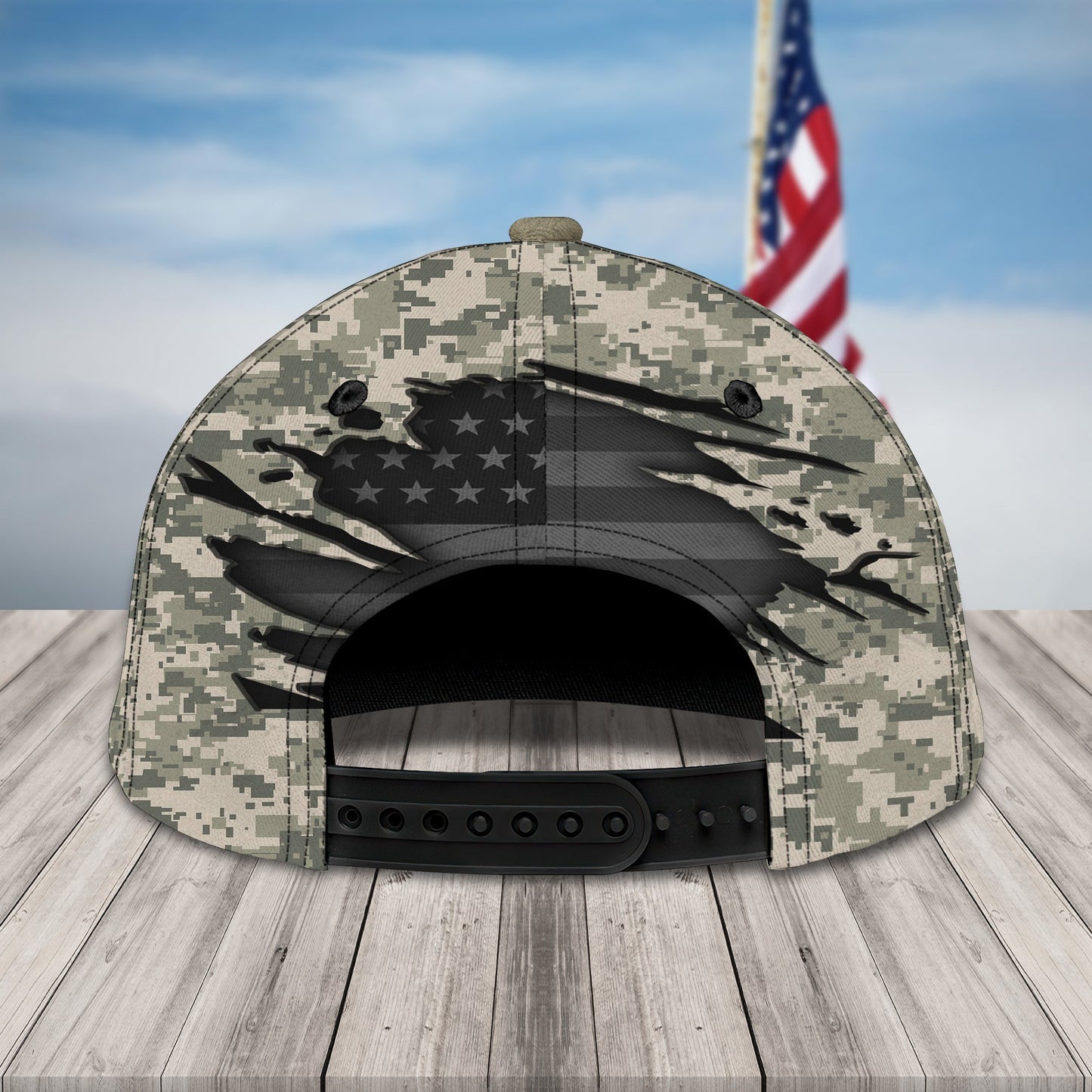 3D Classic Cap Kiss Our Heroes Personalize Name Cap Nama224 Lasfour CA1276